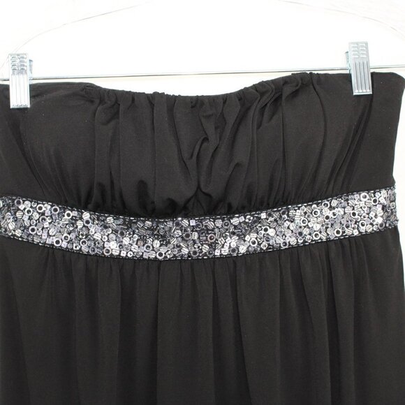 Maggy London Strapless Dress Size 6 Black - Picture 2 of 6